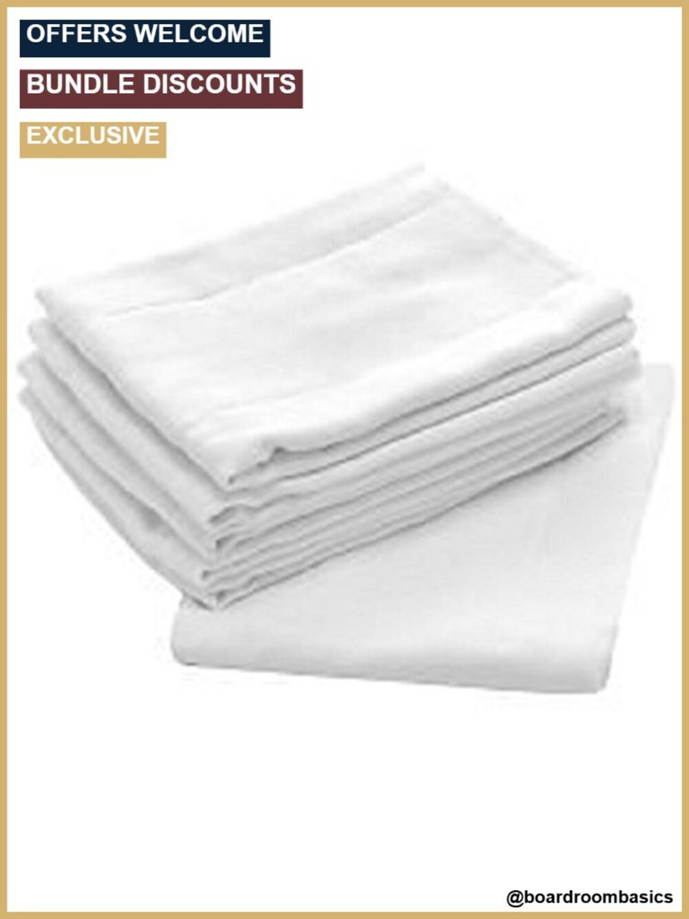 Flat Birdseye Cloth Diapers 27x27 12-Pack 100% Cotton Multi-Purpose Reusable
